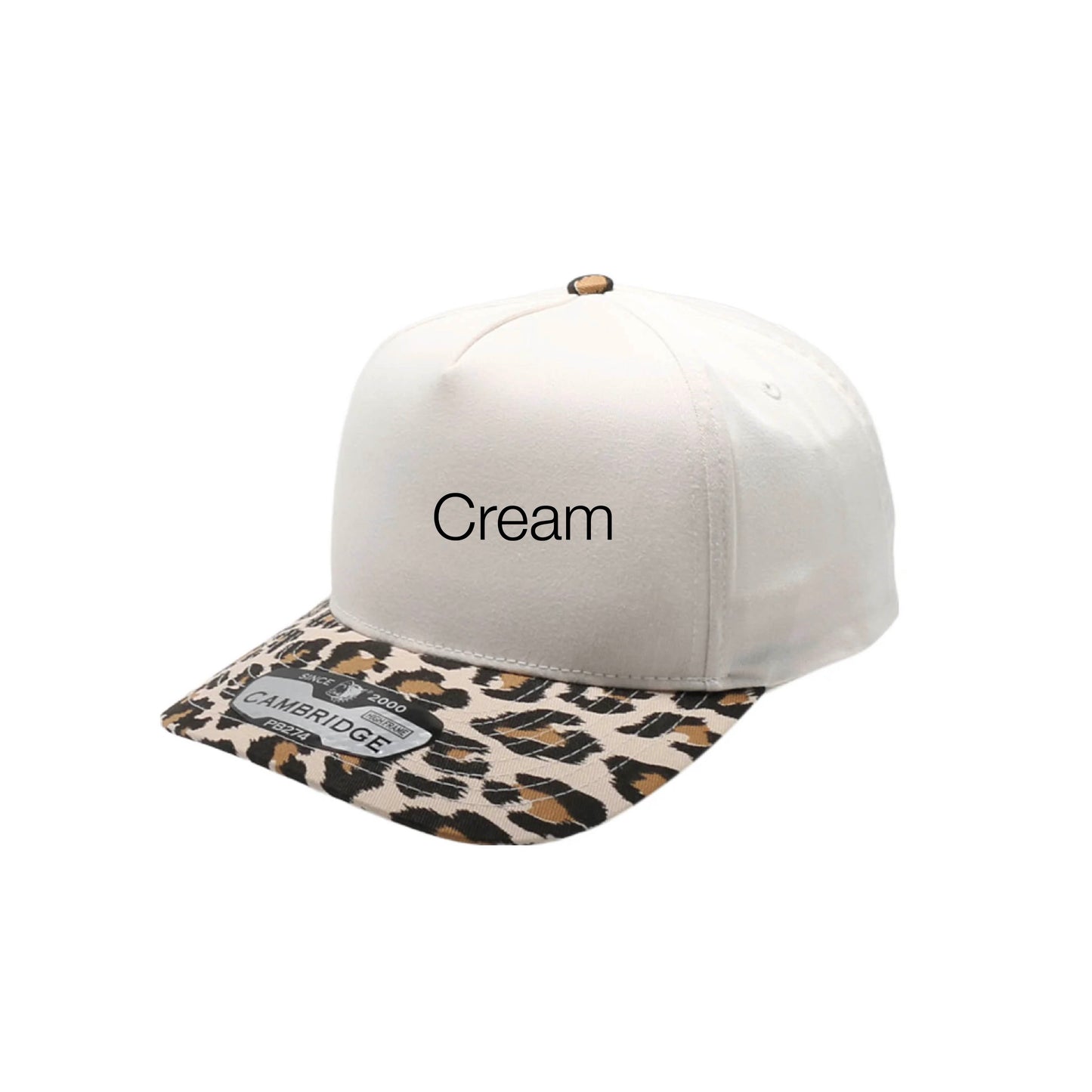 Personalized Animal Print Snapback Hat | Custom Embroidered Women's Fashion Cap