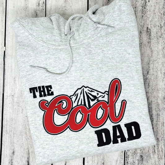 Cool Dad Sweatshirt – Coors Beer Logo Style Embroidered Crewneck
