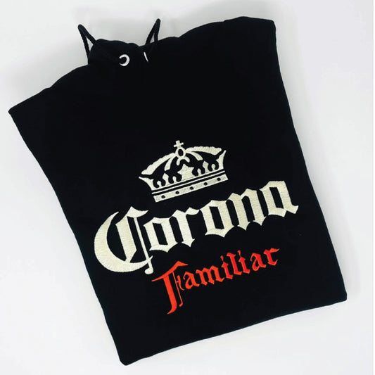 Corona Familiar Beer Embroidered Sweater – Cozy Brewery-Inspired Pullover