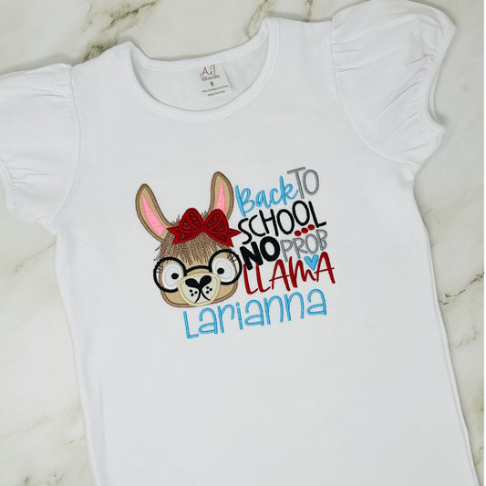Back to School Llama Shirt