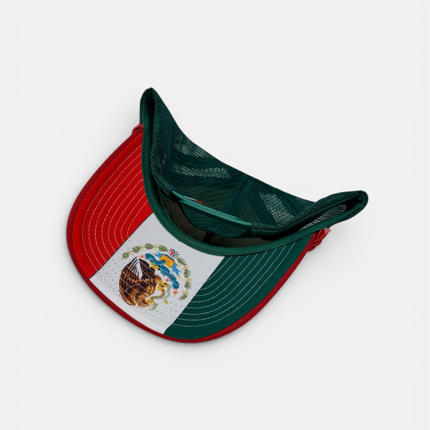 Mexico 3D Puff Tri-Color Sponge Trucker Hat | Embroidered Snapback Cap