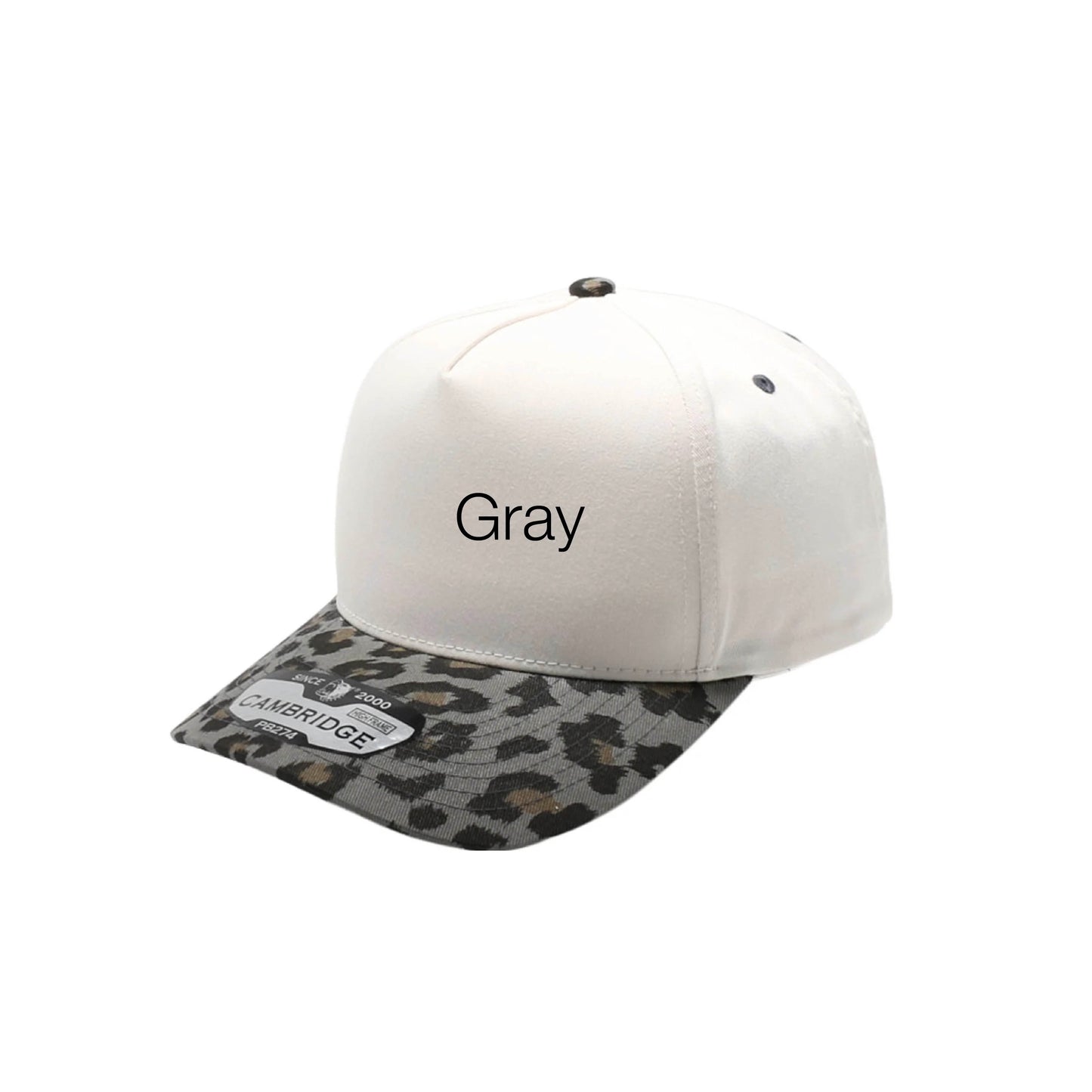 Personalized Animal Print Snapback Hat | Custom Embroidered Women's Fashion Cap