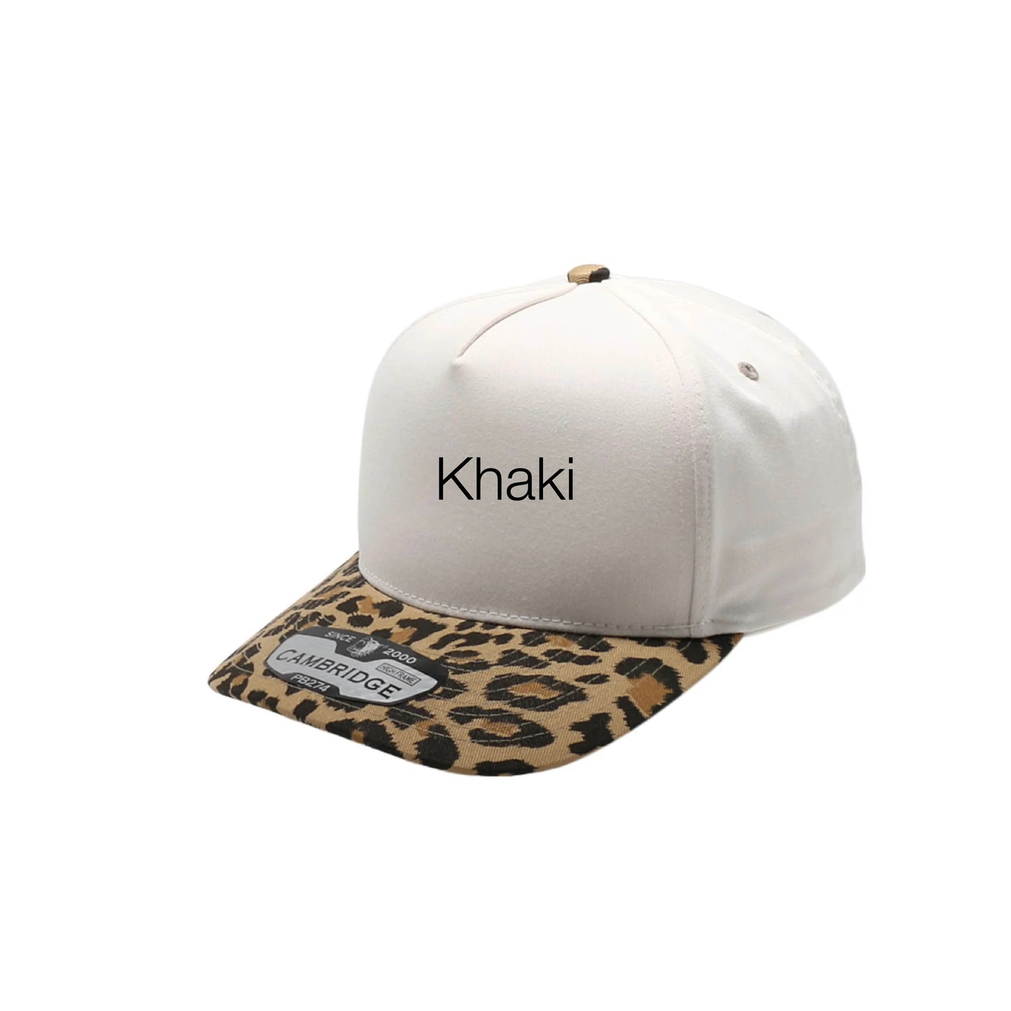 Personalized Animal Print Snapback Hat | Custom Embroidered Women's Fashion Cap