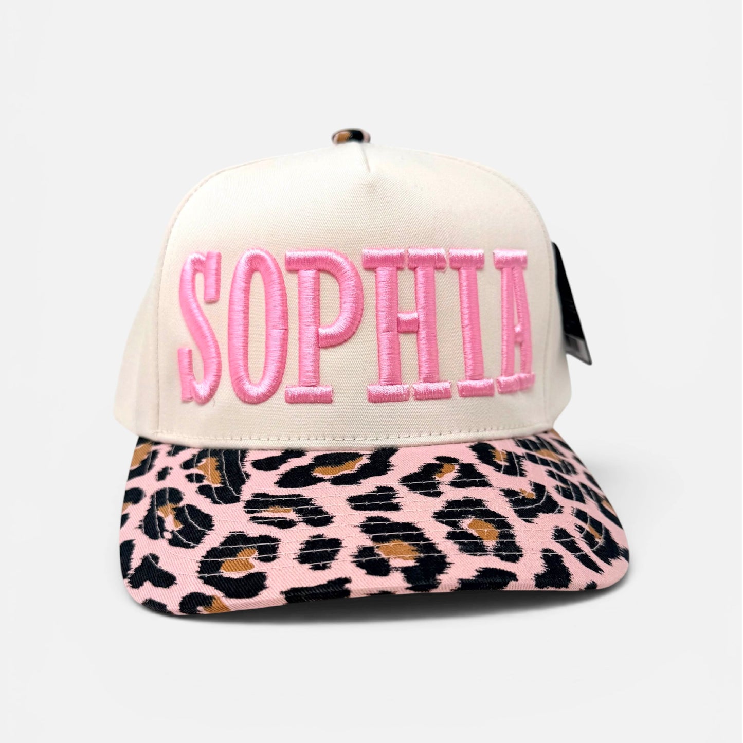 Personalized Animal Print Snapback Hat | Custom Embroidered Women's Fashion Cap