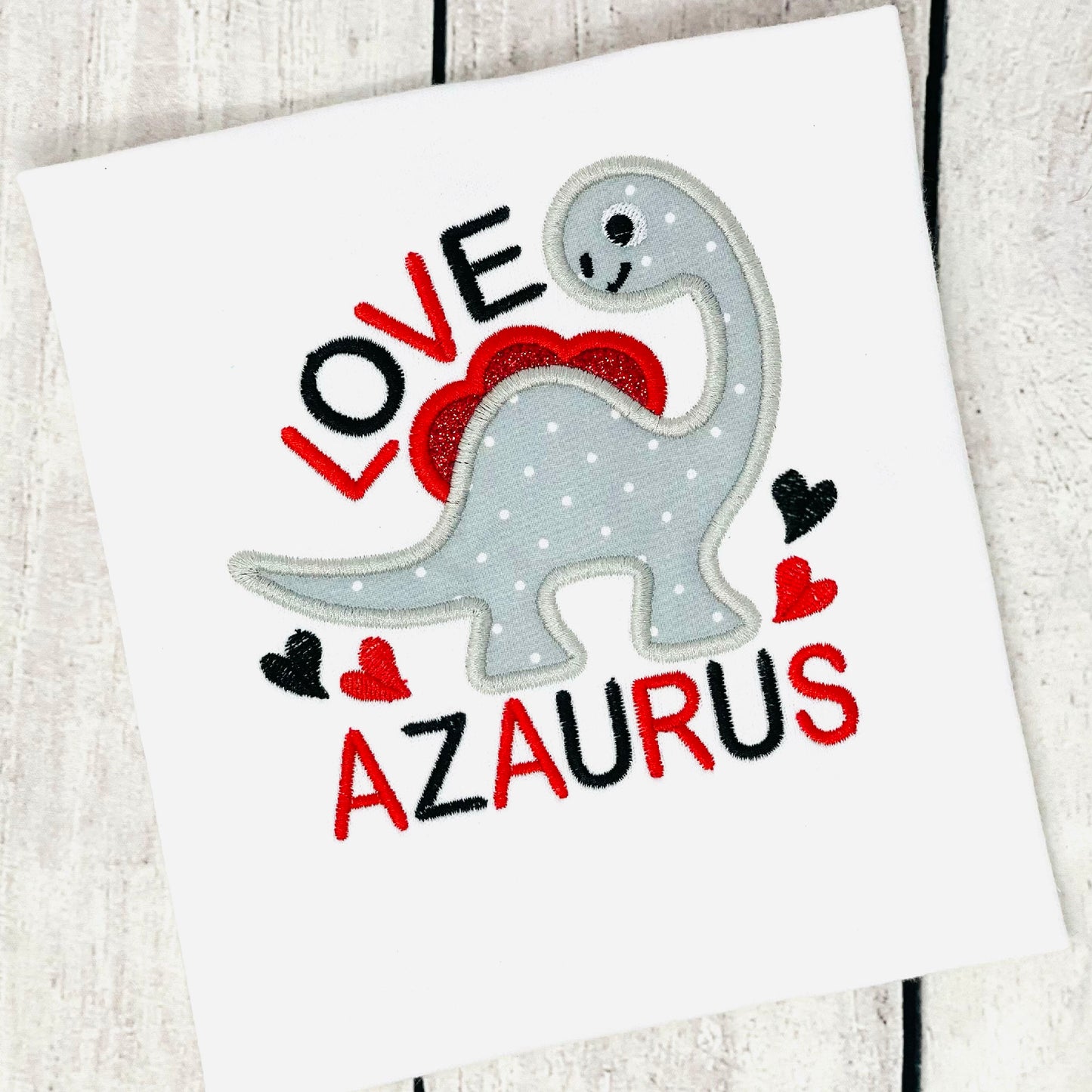 Custom Valentine Dino Shirt for Kids - Personalized With Name