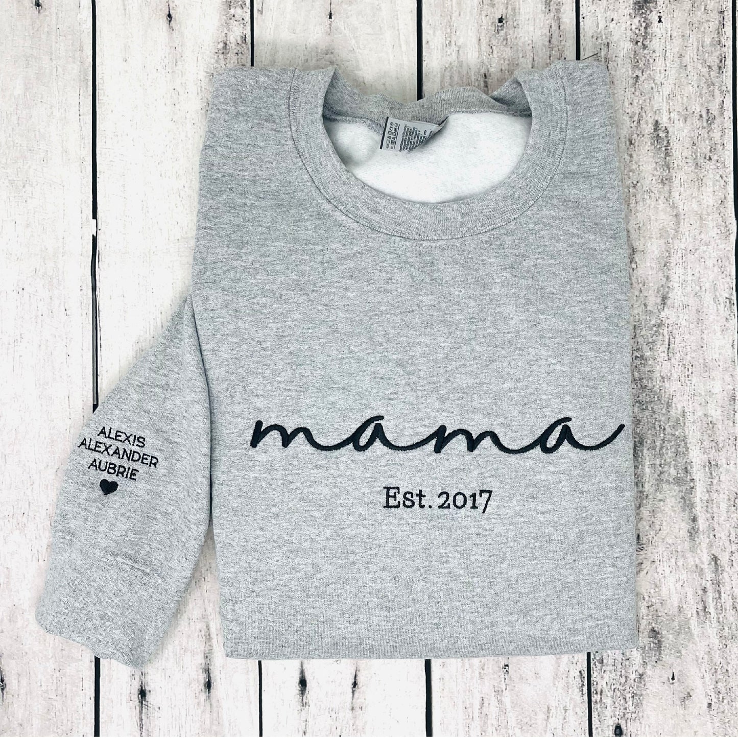 Embroidered Mama Sweater – Personalized Gift with Optional Kids’ Names