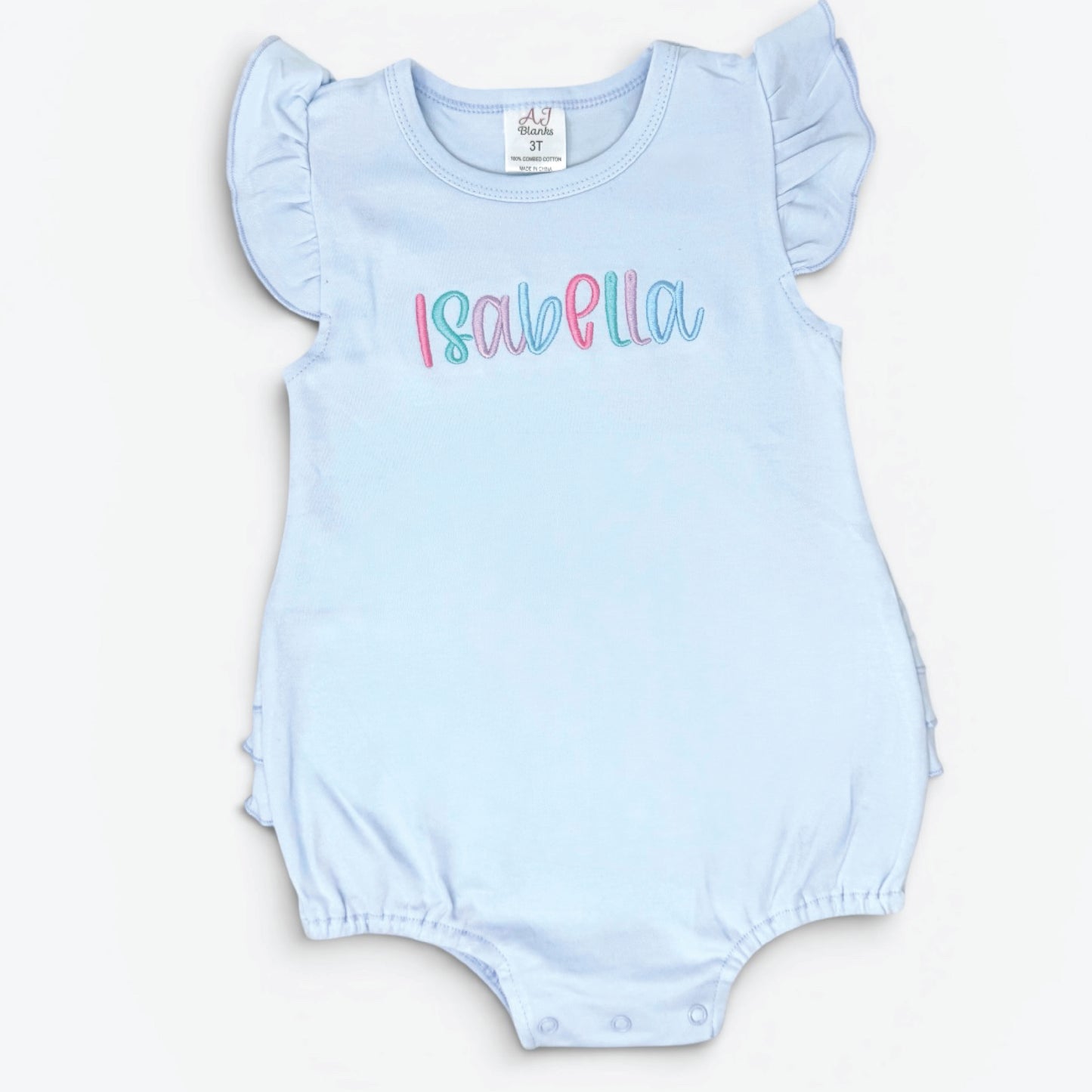 Personalized Baby Romper with Name Embroidery | Custom Baby Outfit